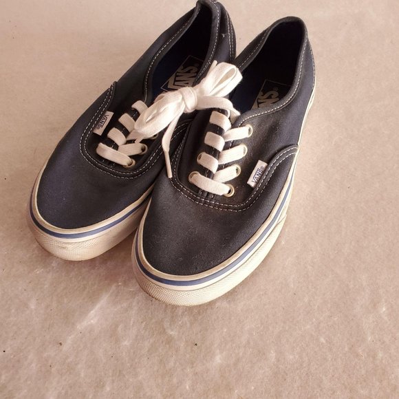 Vans off the wall blue shoes szmen-4.5 women-6 - Picture 3 of 7